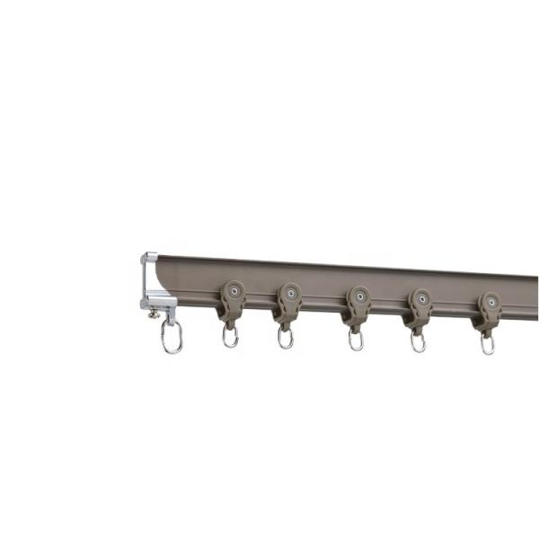 Window Decorative Curved Silent Curtain Track Manual Aluminum Metal Material