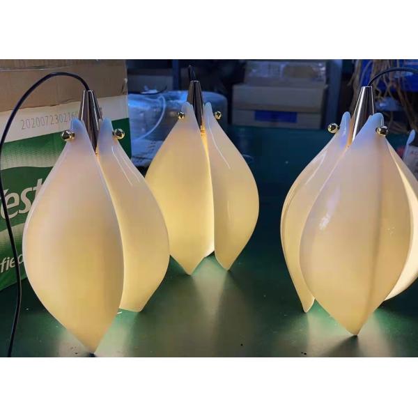 Ceramic Porcelain White Flower Decorative Chandelier Wedding Pendant Lamp For Hotel