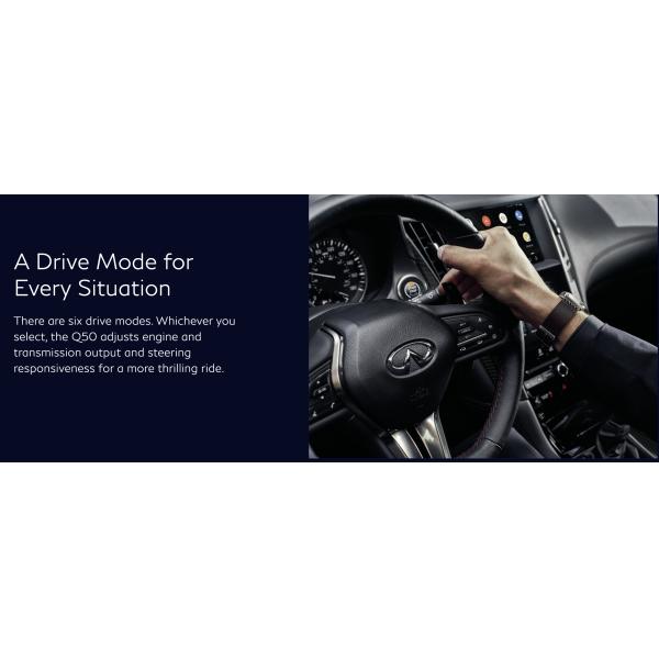 мощный 5-местный электромобиль Infiniti Q50 Автомобиль с двигателем 3.0L