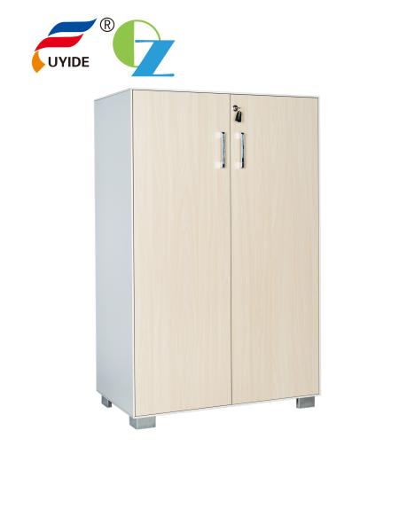 Altura de madeira 1200mm do armário da porta do balanço magro branco da borda de 5mm para o escritório