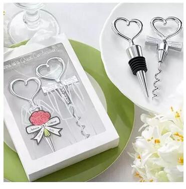 Promotioal Wedding Gift stainless steel bottle opener corkscrew stopper