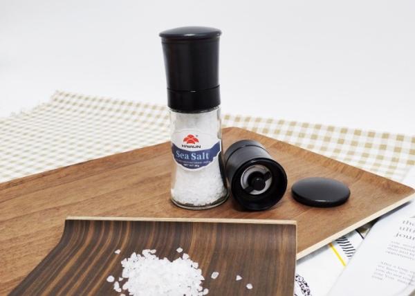 Adjustable Sea Salt Mill, Sea Salt Glass Grinders Customizable Color