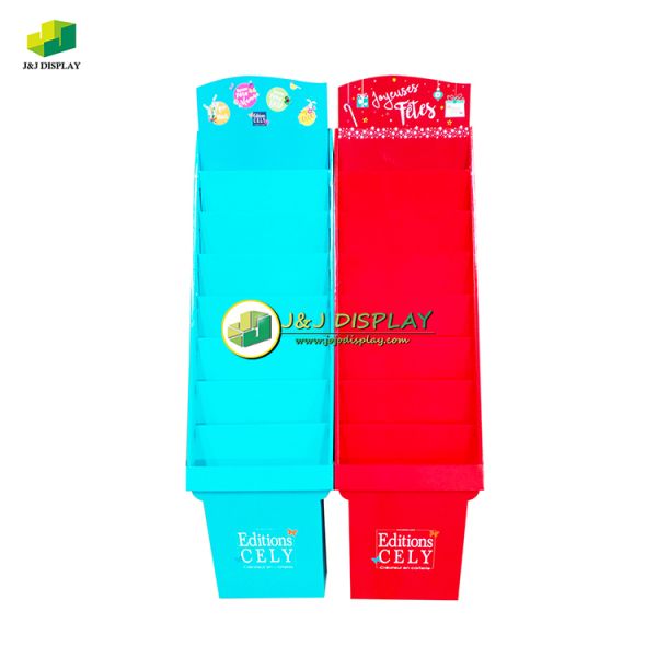 Knock Down Floor Display Stand Custom Gift Card Display Stands Lightweight