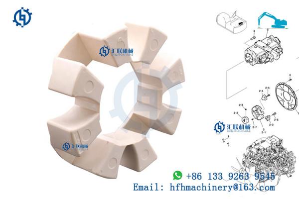 Acoplamento de flange 6WG1 de borracha de baixo nível de ruído para a máquina escavadora de Hitachi ZX450LC ZX470
