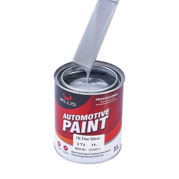 High Brightness Silver Base Coat Paint , Body Filler 1K Tint Base Paint Metallic Automotive Paint Silver Paint