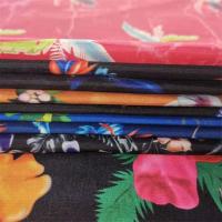 la sublimation 100gsm simple a imprimé la pêche de Microfiber tissée par tissu