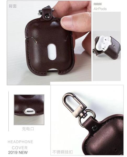 Wireless Headset Protective Case Bluetooth Leather Airpod Case For Airpods Pro