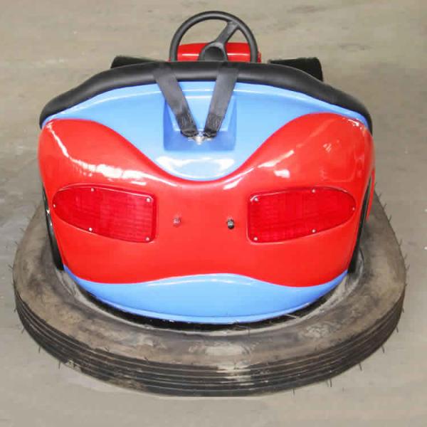 Theme Park Bumper Cars Ride Red Green Blue Color Fiber Glass Material