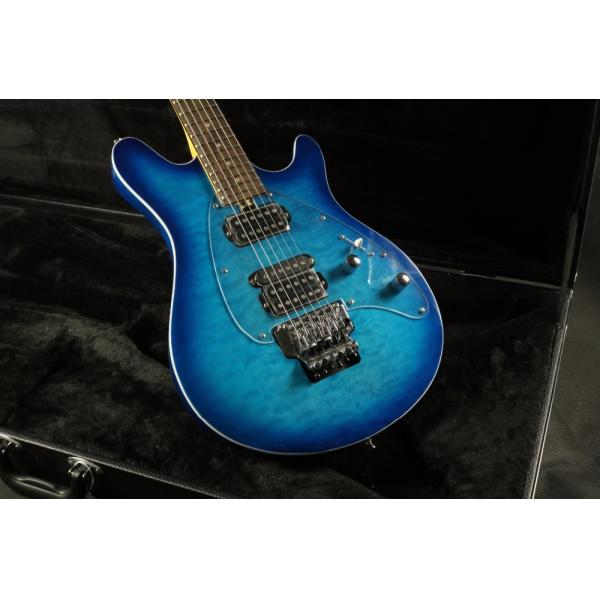 Mahogany body HsH pickups Quilted Maple Top single Binding Music Man olp Electric guitar Guitarra transparent pickguard
