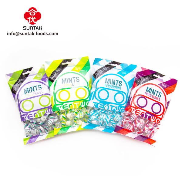 100g Sugar Free Mints Candy Xylitol Mints In Great Valued Bag Packaging