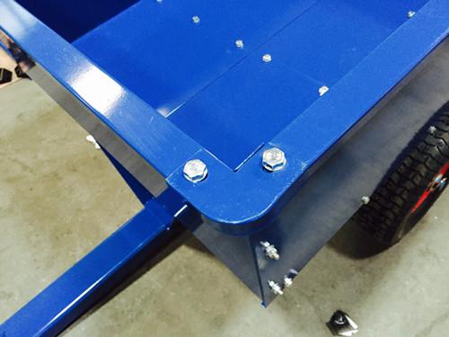 2WCART-9.9 2Wheel 9.9cubic. Utility Cart Trailers -Folding Garden Trailer with Bolted