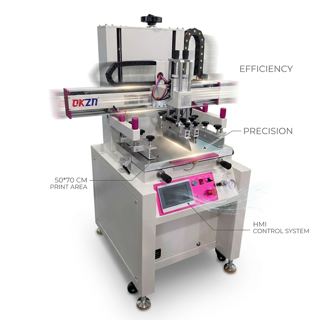 Ink Screen Printing Machine Even Ink Output Stable Durable Performance