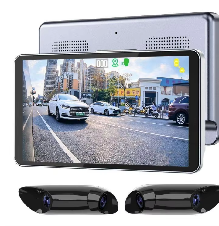 6 Inch AHD 1080P HD Electronic Rear View Mirror Monitoring System with 140° Wide Angle and IP67 Waterproof Dual Lens Blind Spot Camera Kit