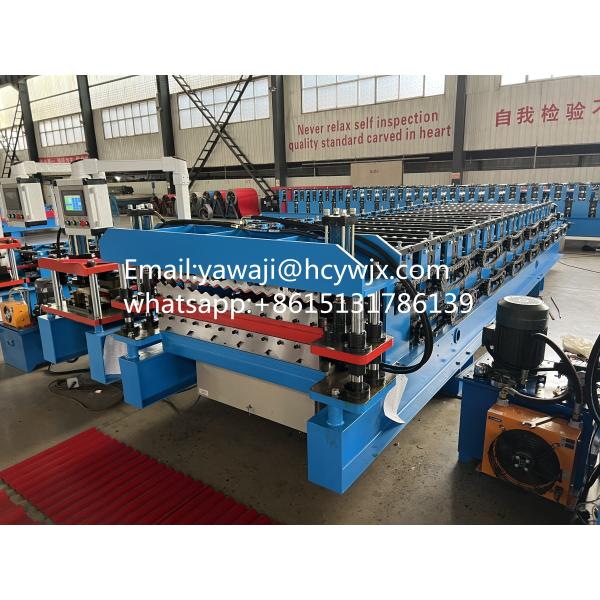 Double Layer Galvanized Tile Roofing Sheet Making Roll Forming Machine