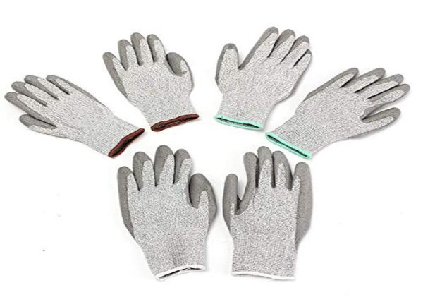 Level 5 Industrial Cut Proof Work Gloves Pu Coated Gloves Sample Freely