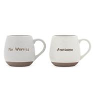 Stoneware nouveau design élément unique avec des mots inspirants 