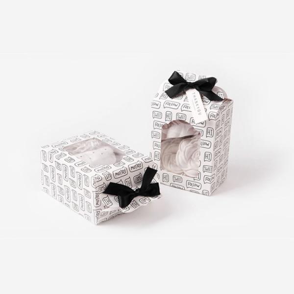 Customized Toy Cosmetics Clothes Cardboard Display Transparent Custom Doll Packaging Box With Clear Pvc Window