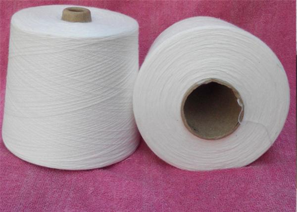 100% o fio girado do Virgin poliéster branco cru, poliéster girou a linha com matéria prima