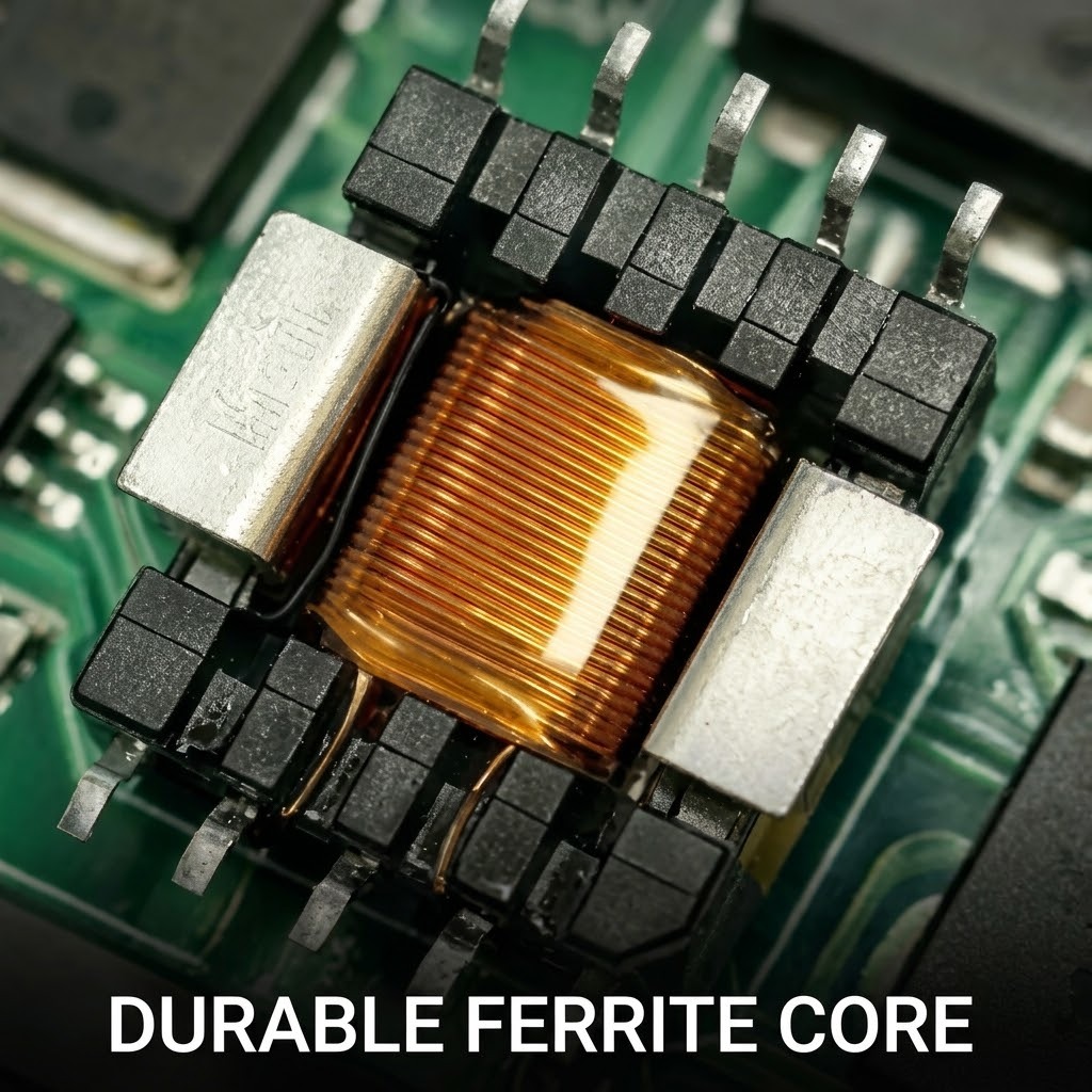 EE5.0 SMD High Frequency Current Transformer with Ferrite Core and 3+3 Pin for High Frequency Adaptability
