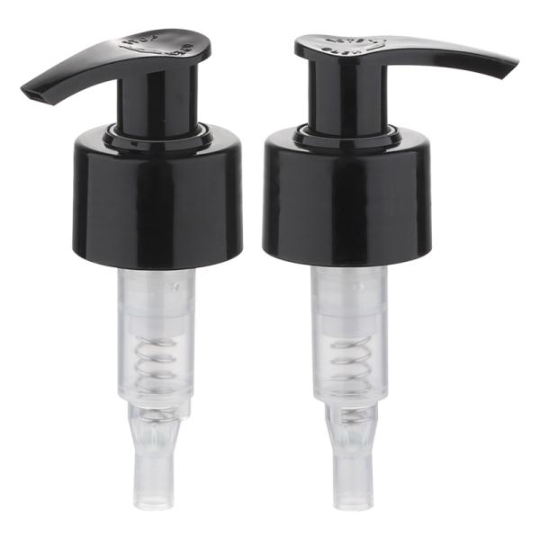 28/410 PP Plastic Shampoo Shower Black Lotion Pump for Bottle