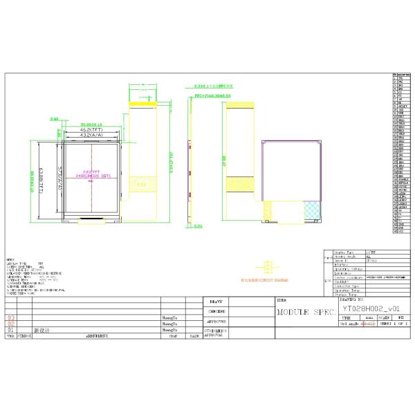 ST7789V 2.8 Inch TFT LCD Displays