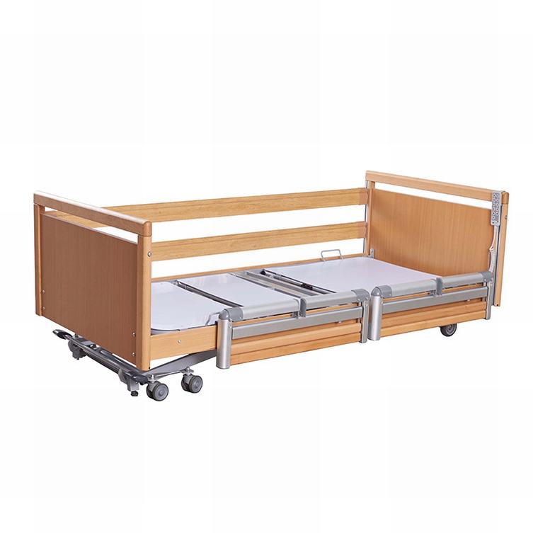 Multi-functional Central Control Adjustable Hospital ICU Critical Care Bed with Aluminum Alloy Frame