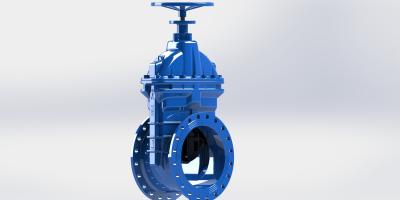 Corrosion Resistant Soft Sealing Flange Type Water Gate Valve With Manual / Electric Operation