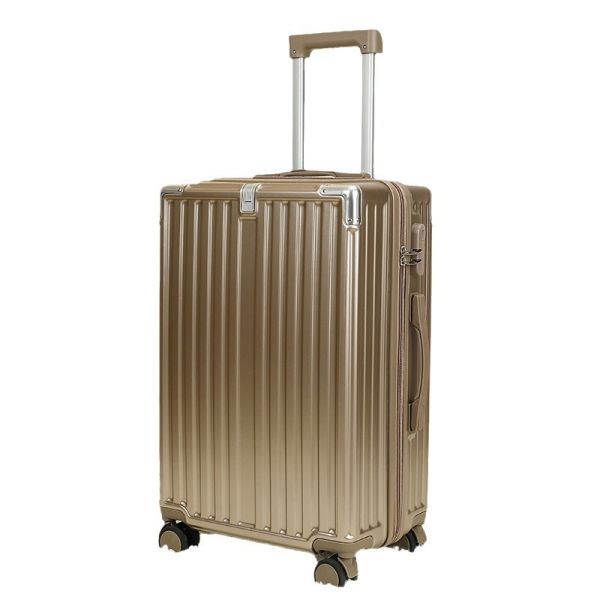 Valise en aluminium de 20/24 pouces avec roues à 360° et barre réglable