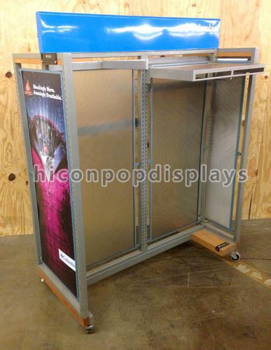Women Clothing Store Fixtures Freestanding Retail Clothing Display Rack Customized