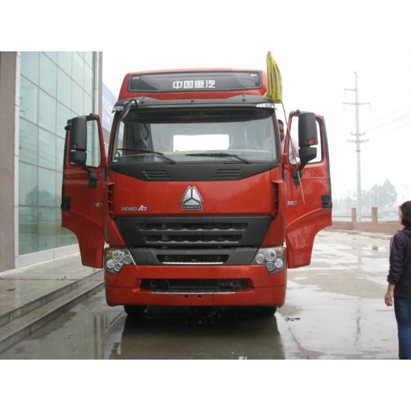 Camión del motor 371HP del EURO II de Howo A7 con 10 delanteros y la transmisión reversa 2