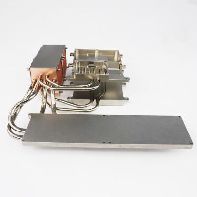 0.5mm anodizou o zíper frio do dissipador de calor da placa empilhou a aleta para o radiador