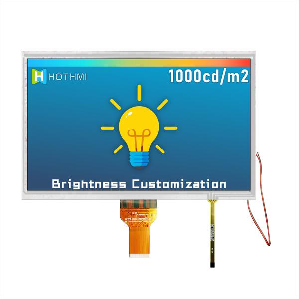 10.1 Inch Resistive TFT LCD Display With 1024x600 resistive touch
