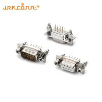 9 conector de pin D tipo conector de pin de soldadura mecánica tipo macho femenino PBT D-SUB