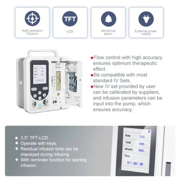 1-699ml/H Volumetric Infusion Pump In Pediatrics 9999ml