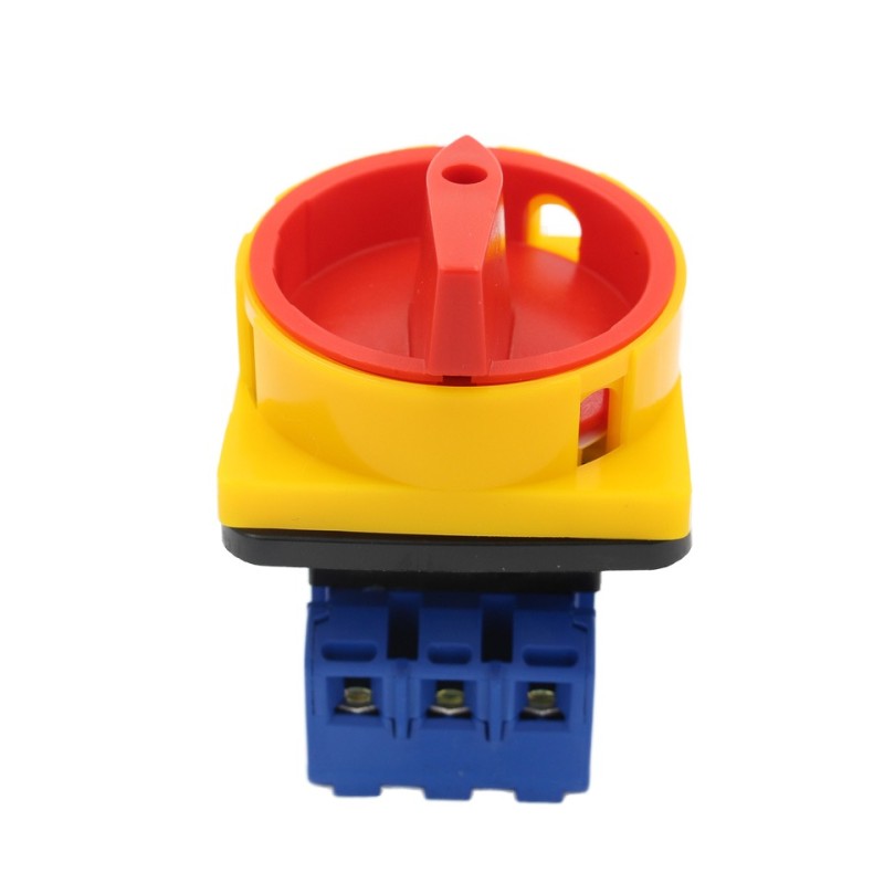 AC 4-Pole Isolator Cam Switch LW30 3P 25A Single Hole Installation On-Off Handle for Main Switch Operation Rotary Switches
