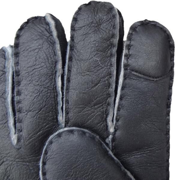 Sheepskin Mens Leather Smart Gloves , Winter Mens Lined Leather Gloves