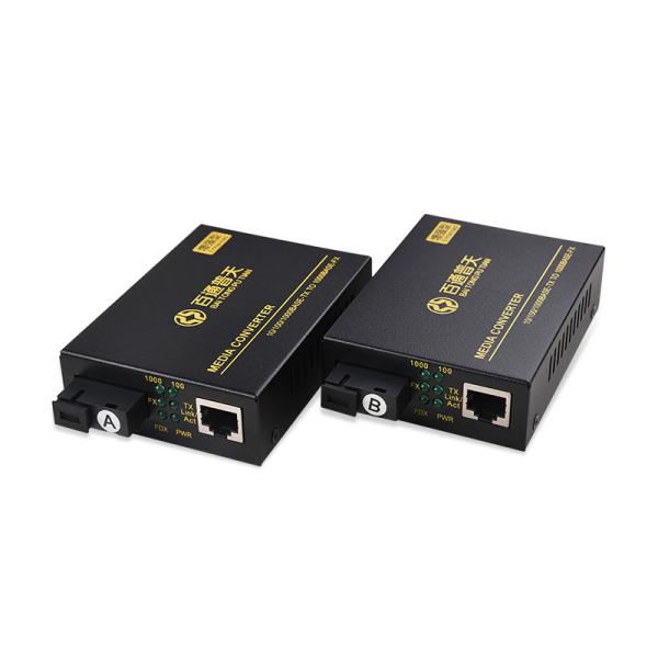 оптическое волокно одиночного режима 10/100/1000m к конвертеру RJ45