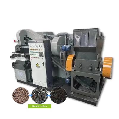 Máquina de reciclagem de fios de cobre de sucata Máquina de granulação de cabos com taxa de separação de 99%