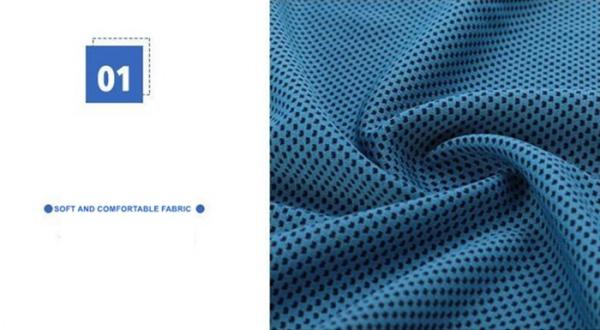 160gm 100 % Microfibre pour le refroidissement sportif