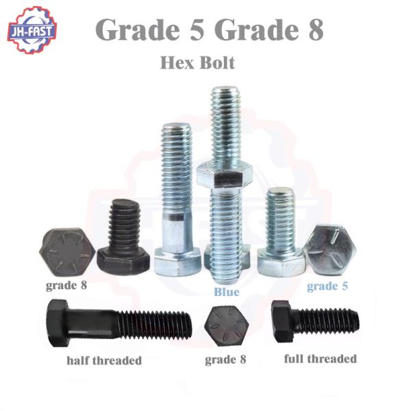 Stainless Steel 304 316 DIN931 DIN933 Hex Head Bolts with Customized Service