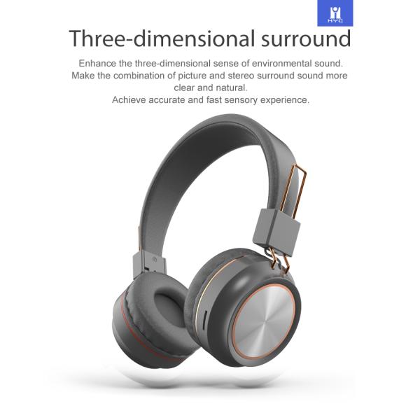OEM Wireless Bluetooth Earphones FM Radio Headphone With Mic