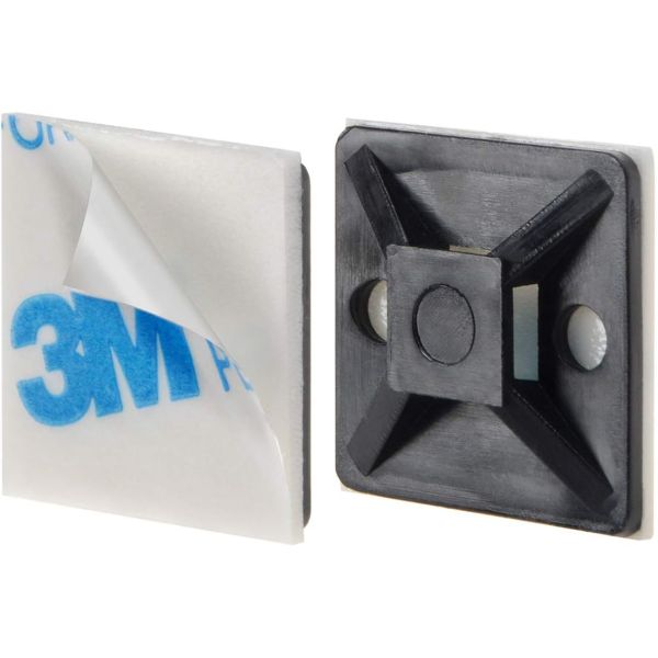 Professional Adhesive Cable Tie Mounts Reusable Versatile For Office