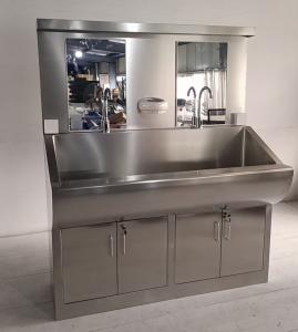 Touchless Surgical Hand Washing Station With Auto Soap, Mirror & Illumination