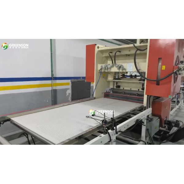 Automatic Gypsum Board Perforation Machine with 11 KW Power and 1 Pc/minute Capacity for Acoustic Panels