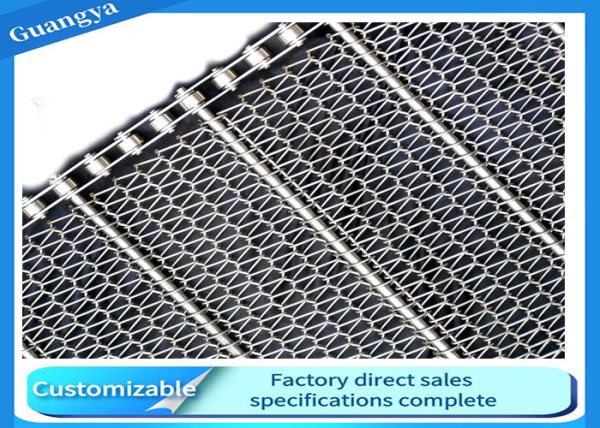 Fio Mesh Conveyor Belt SUS304 do comprimento do congelador JIS 50m do alimento