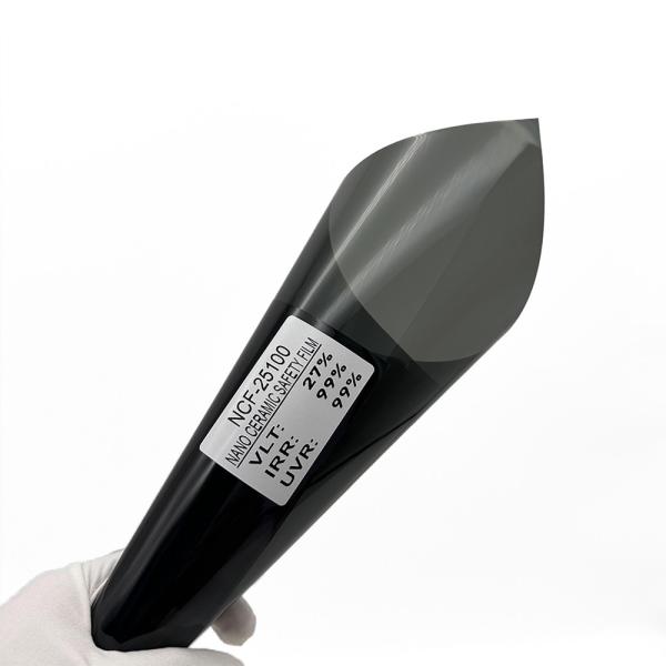 Nano Ceramic Safety Film with 99% IRR and 99% UVR for High Heat Rejection Car Window Tint Film 3mil Thickness