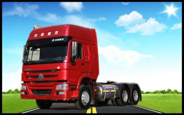 Sinotruk Howo 6x4 371hp Prime Mover Tractor Truck With Two Sleepers WD615.47 Engine