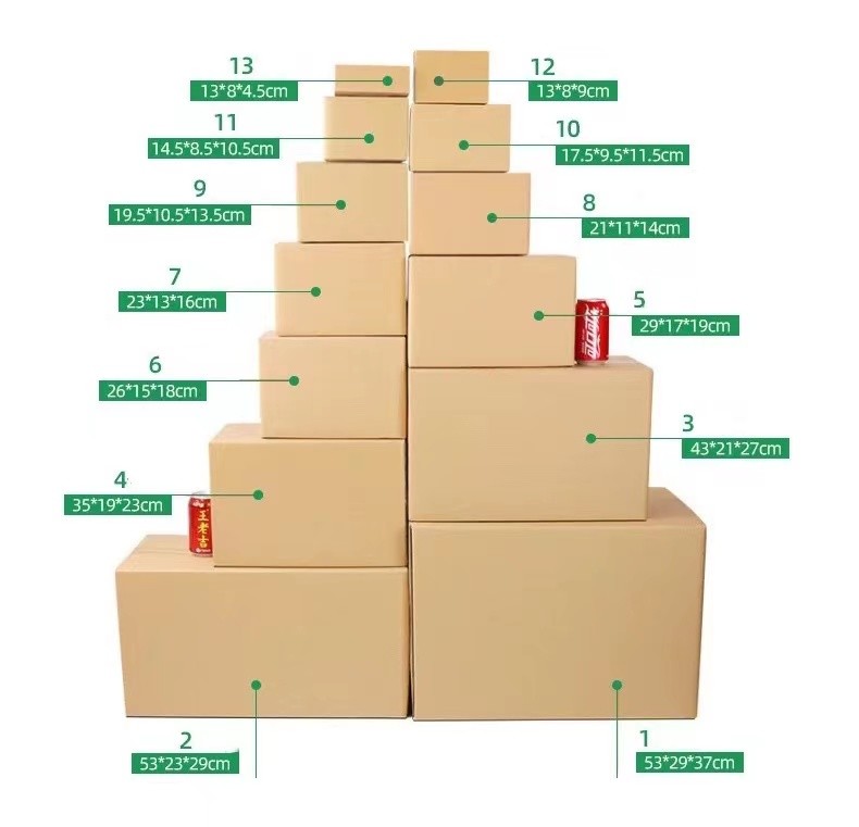 коробки Ecommerce коробки гофрированной бумаги 5x5x5 6x6x6 пересылая с прокладкой разрыва