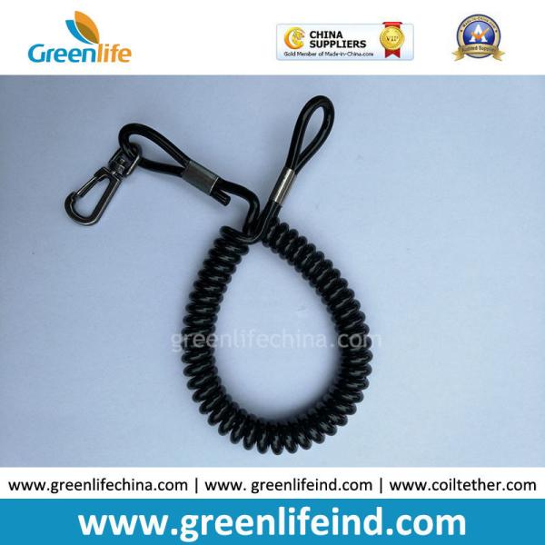 Wire-reinfored Pistol Lanyard for Duty/Basic Belt Loop w/Delux Swivel on One End