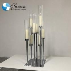 5 Braço Caminha Velas Antigo Candelabro Para Natal Velas Prateadas Velas 90cm